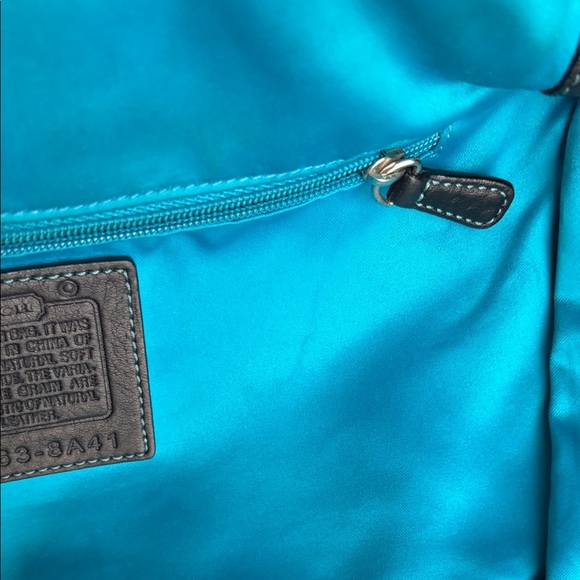 Vintage Coach Chelsea Black Pebbled Leather Shoulder - Picture 12 of 15